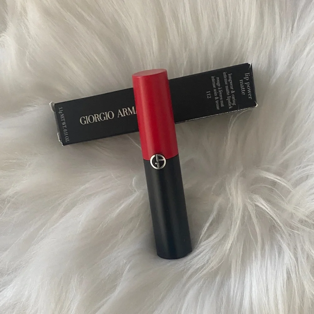 Giorgio Armani Lip Power Matte Lipstick - stylish 112 new in box